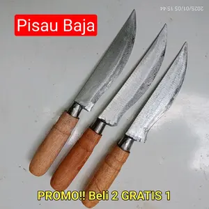 PISAU KING Paket Pisau Dapur Beli 2 Free 1 daun jagal carving set buah tahan gores pisau koki