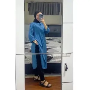 ￼Long Tunik Amira Twill Premium ld110