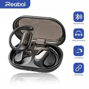 Reabol Wireless Bluetooth Earphones Screen Display OWS Dual ear Stereo High Quality Sports Earphones