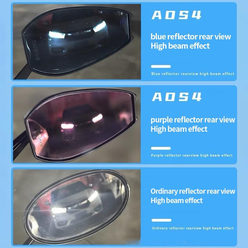 Product Introduction of 【Street King】Motorcycle Side Mirror NAPOLEON Anti-glare Adjustable AOS4 Mirror 1 Pair 360 Degree Rotational Lens 29