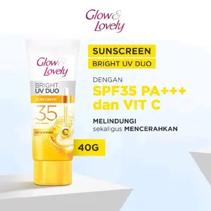 Glow & Lovely Ultimate UV duo Krim Vitamin C & Niacinamide Suncreen SPF 35 PA+++ 40gr