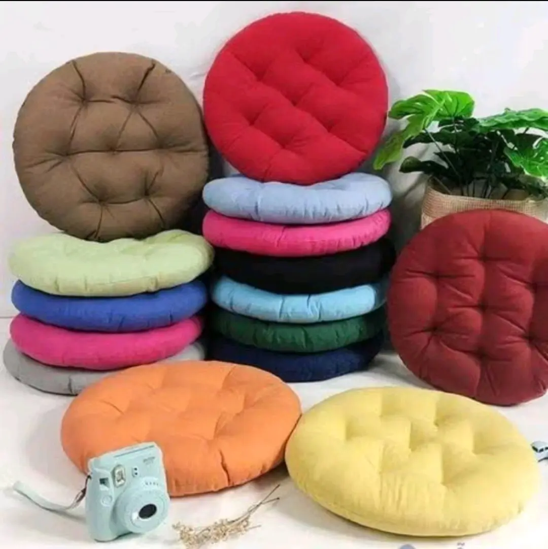 bantal Kursi duduk bulat super empuk dan halus bahan premium ukuran 40 cm alas duduk anak dan dewasa Lantai