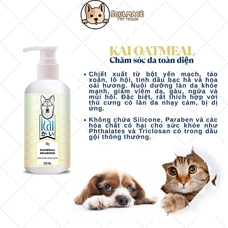 Product Introduction of (SALE+ QUÀ) Sữa tắm yến mạch+xịt dưỡng cao cấp KAI cho chó mèo 250ml- Thái Lan 32