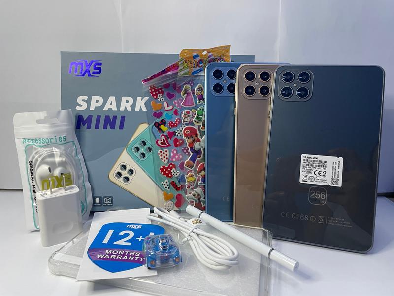 Product Introduction of MXS SPARK MINI Tablets Android Original 8GB+256GB 3800mAh 5G/Wifi Gold 7 Inch 4 Cameras Dual SIM Tablet 16