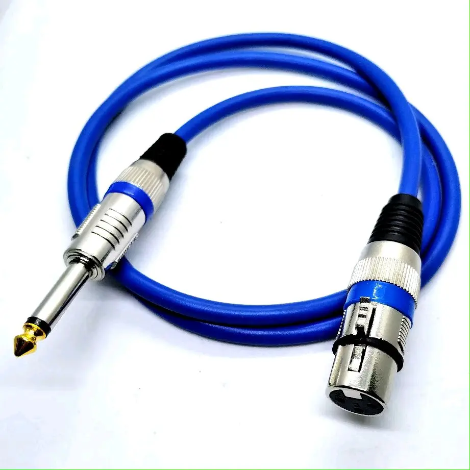 Kabel mic jack akai mono 6.5mm to xlr  female kabel tembaga original standar japan berkualitas/kabel connector mic Mixer