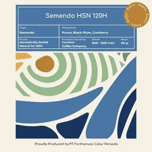 Semendo Hermetically Sealed Natural (HSN) 120H 150 gram - Biji Kopi - Kopi Arabika by Forth Coffee Co.