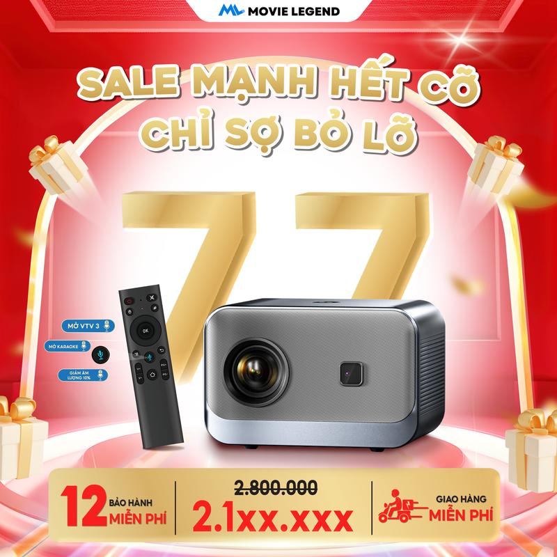    HN_Khung Màn   Máy Chiếu Mini S7 Pro - Hỗ Trợ Full HD Projector Kem máy  chiếu 