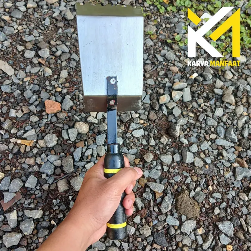 Cetok Bata Ringan/ Sendok Semen Hebel/ Trowel Plat Baja/ Ukuran 7,5 CM dan 10 CM 5