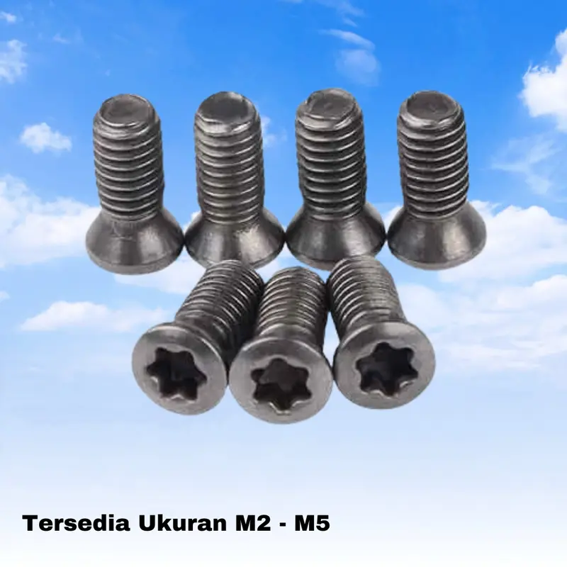 Baut Holder bubut miling baut insert baut bintang M2 , M2.5 sampai M5 2
