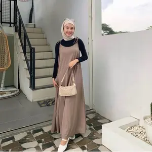 JISOO OVERALL OUTER DRESS POLOS KOREAN MAYUNG MUSLIM JUMBO XL XXL XXXL