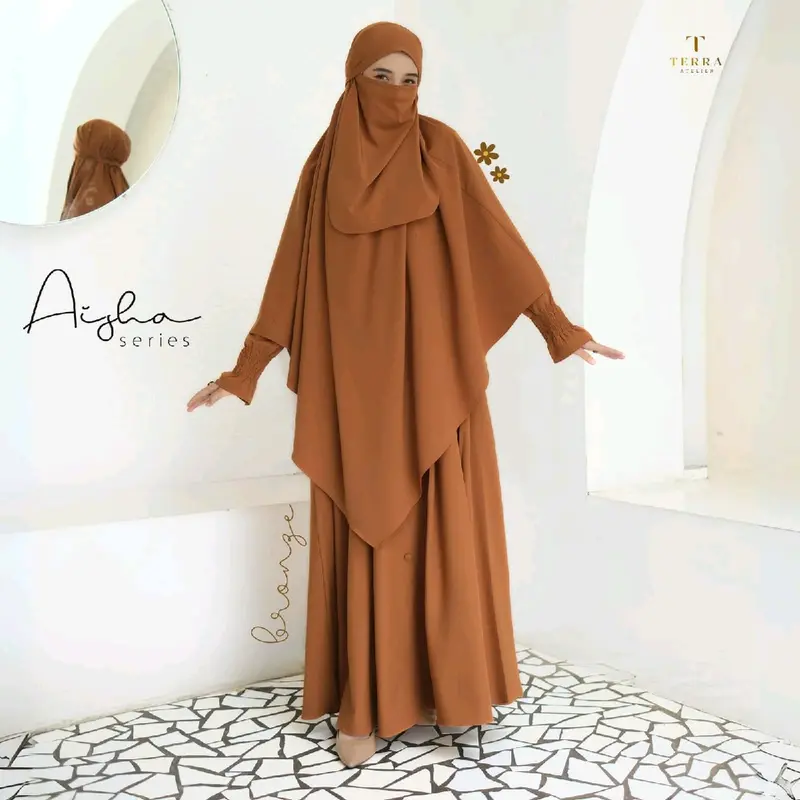 Aisha by Shahia Syar'i Gamis Wanita Dress Pesta Maxi Remaja Crinkle Airflow 4