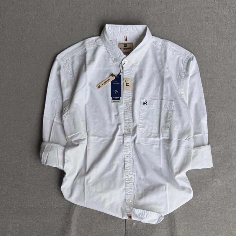 Kemeja Skena Lengan Panjang Kemeja Polos Casual Pria Katun Hitam Baju Distro Kerja Logo Keren Muda Bordir Kain Flanel 5