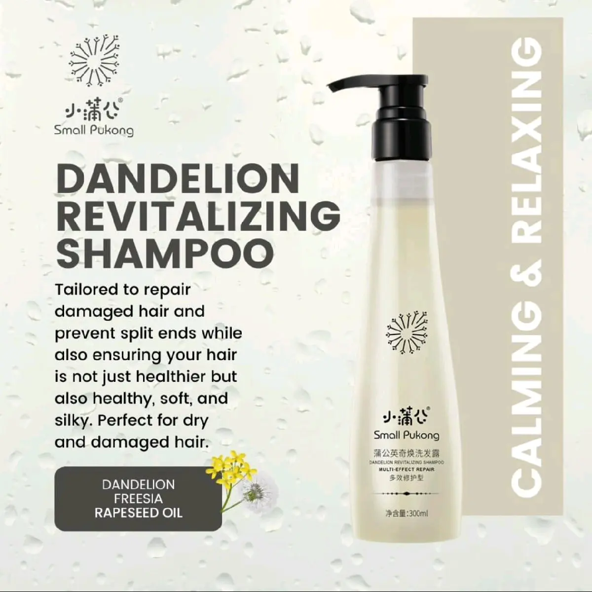 SMALL PUKONG REVITALIZE SHAMPOO Haircare & REVITALIZE CONDITIONER dix monds