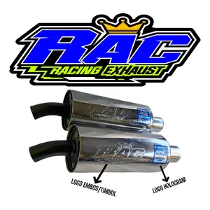 Silincer standar racing FIZ R,ALFA,SATRIA,SIGMA,TORNADO,BRAVO DLL ORIGINAL RAC RACING EXHAUST