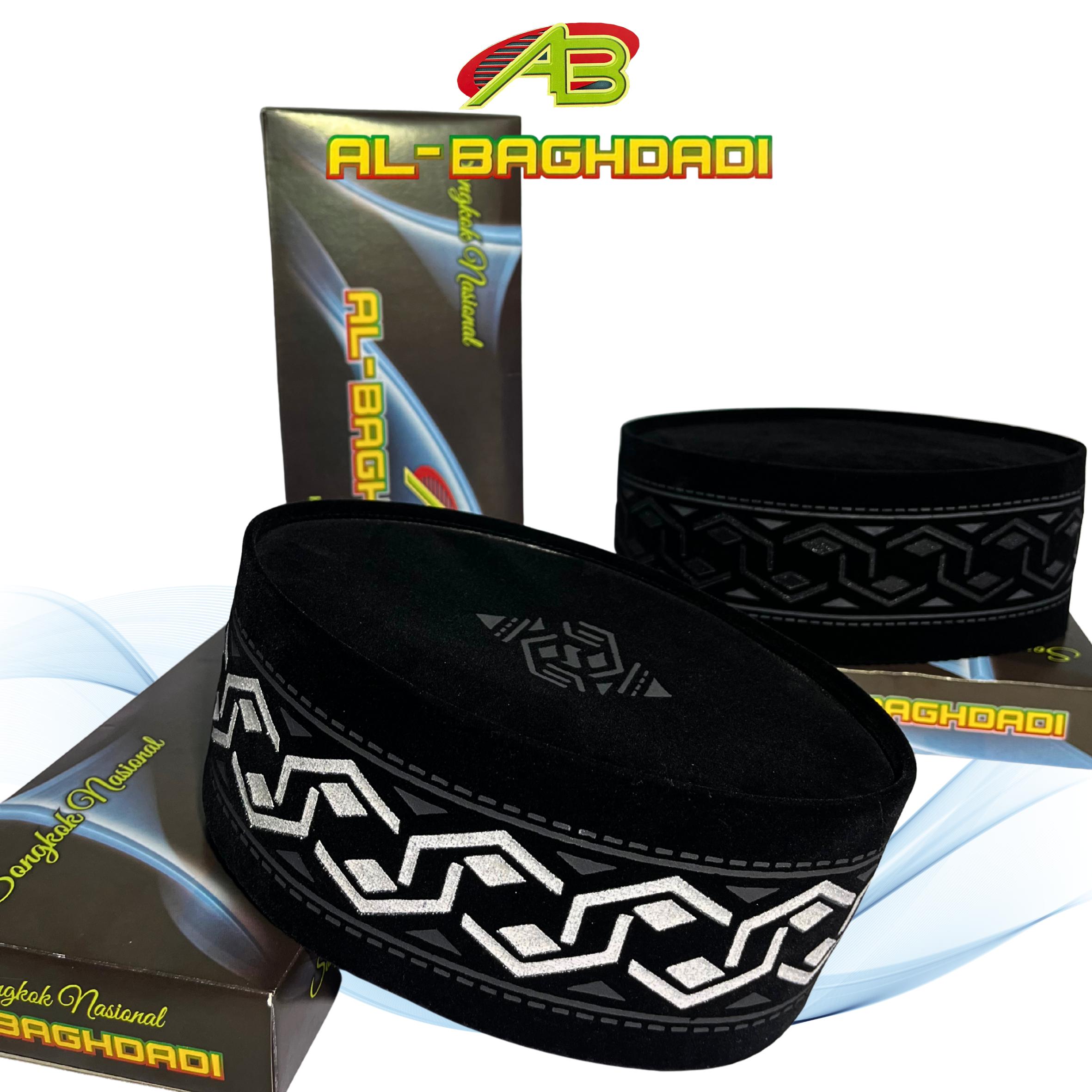 Peci Hitam Batik 3D Terbaru Motif Perak Dan Hitam Songkok Hitam Untuk Anak Dan Dewasa Terbuat Dari Bahan Flocing Premium Bludru santri