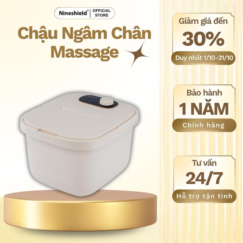 Chậu Ngâm Chân Massage Nineshield KB-688 chính hãnġ Giúp Thư Giãn Chân Sau Ngày Dài