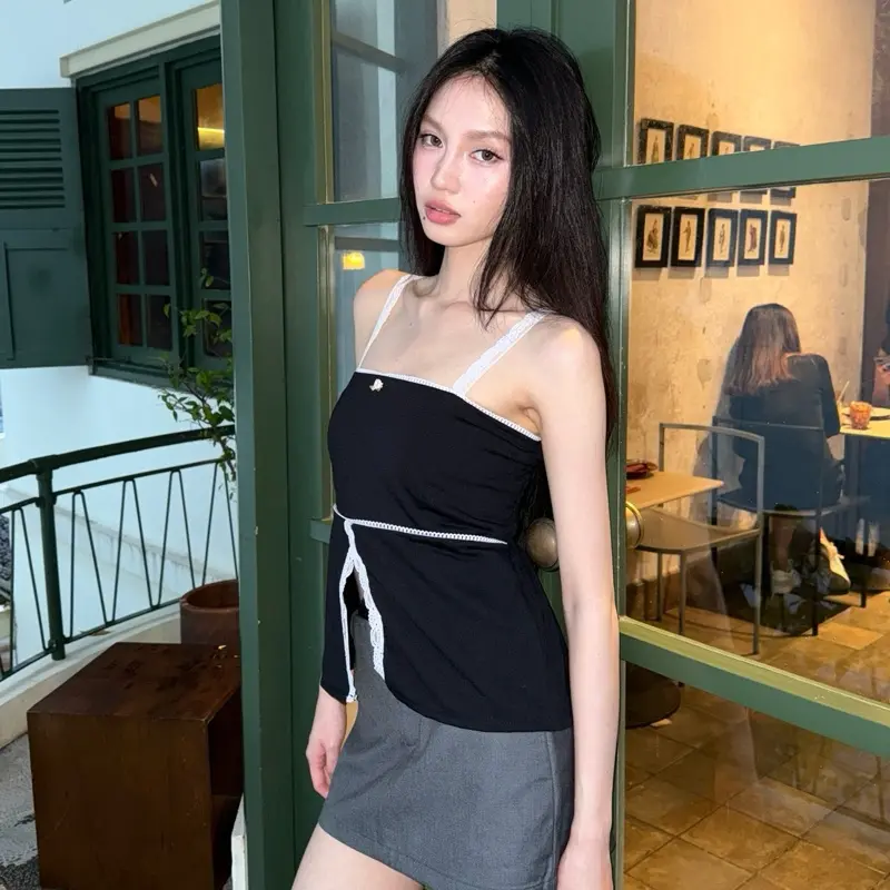 AUBREE TOP | BLACK TANKTOP 0
