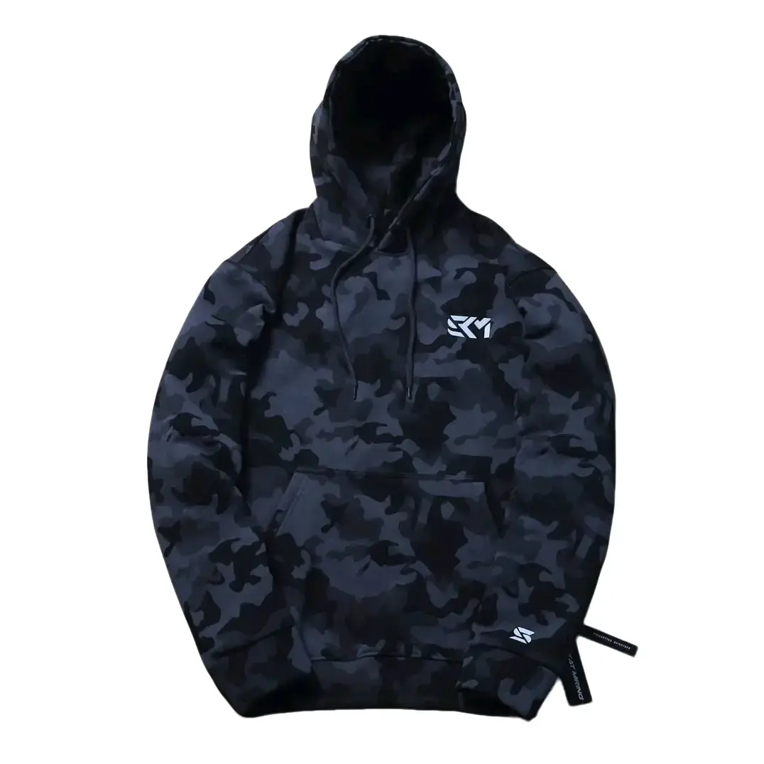 PREVILLE - SWEATER HOODIE PULLOVER GEOMETRIC CAMO BASIC ARISE
