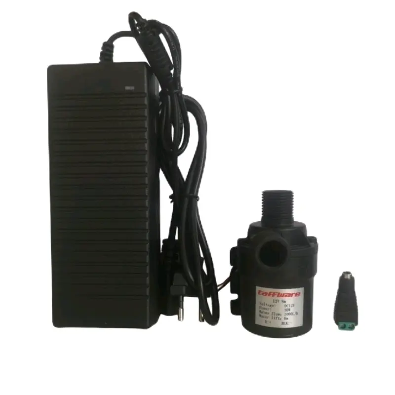 Pompa Air Submersible DC 12V 30 Watt 8 Meter Plus Adaptor pompacelup