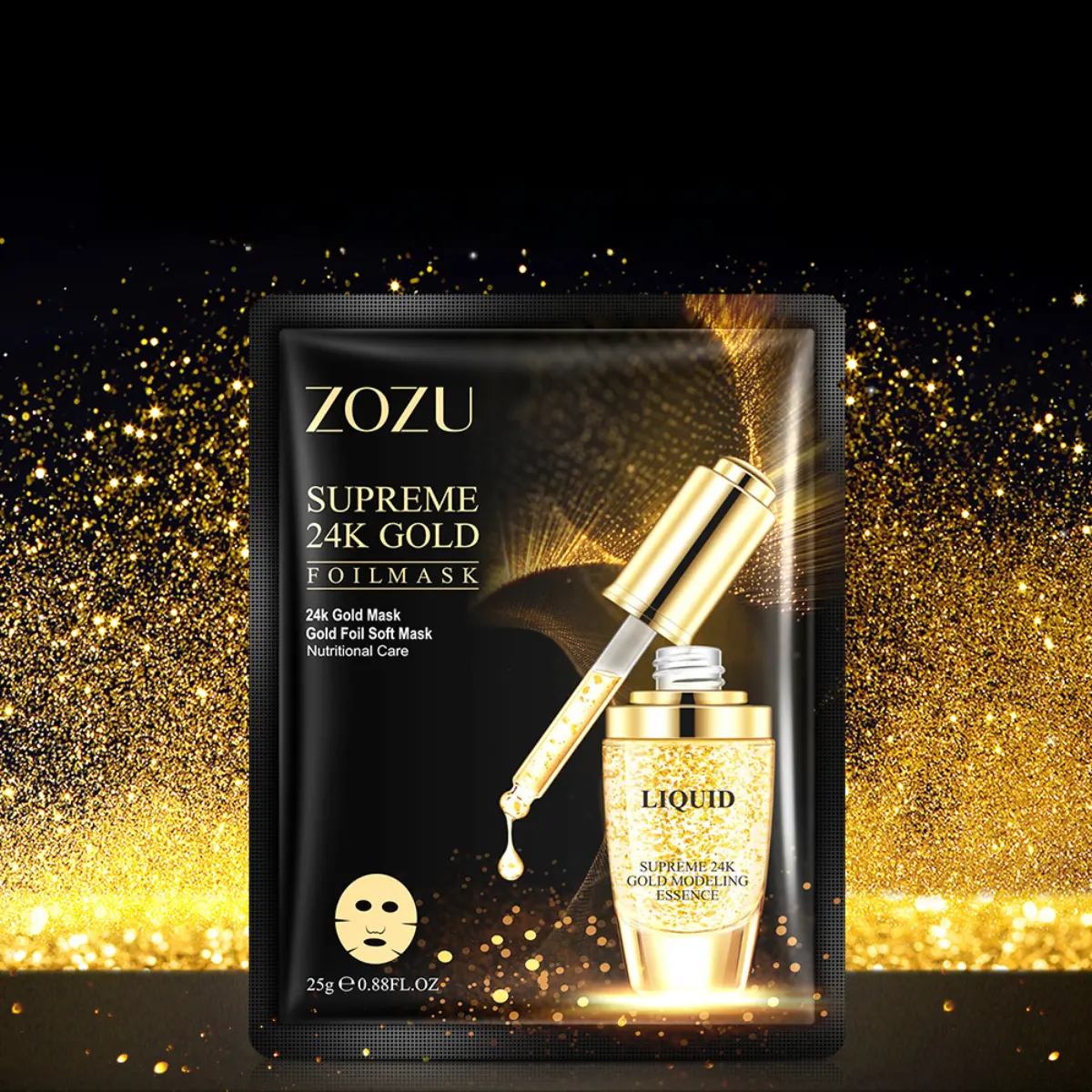 Cross border zozu vitamin VC gold foil water supplement mask VC mask