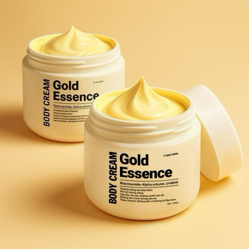 Combo 2 kem body gold essence dưỡng trắng, cấp ẩm mềm mịn dạ