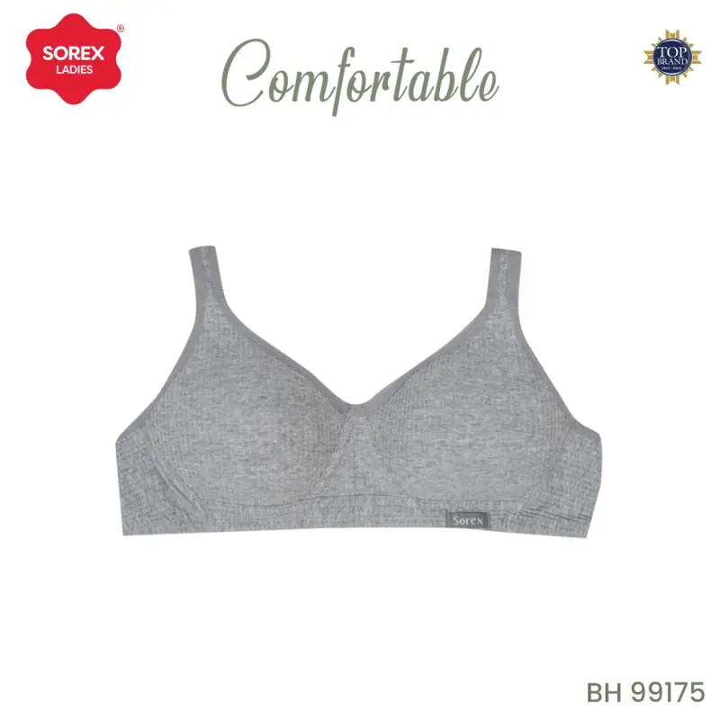 Bra BH Wanita Sorex Murah  Tanpa Kawat Busa Tipis Kait 3 (Cup B) 99175 2
