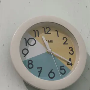 Jam Dinding Analog Minimalis Hiasan Kamar Minimalis Murah Besar AL1210-805 Abu Lucu