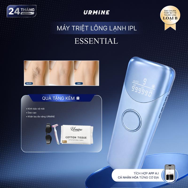 URMINE Máy Triệt Lông Lạnh IPL Công Nghệ Làm Mát ICE COOLING 5°C – Không Đau,…