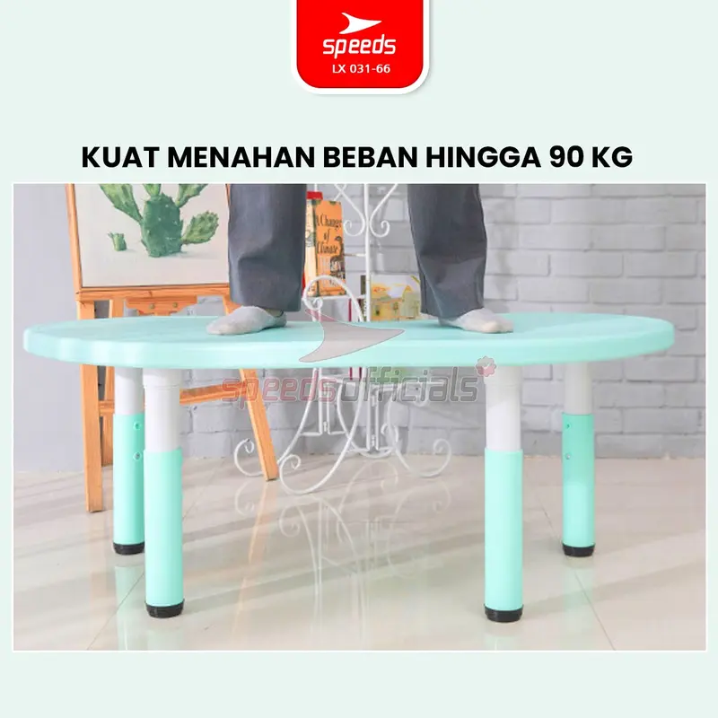 SPEEDS Meja Belajar Anak Colorful Bulan Moon Table Meja TK Paud Warna Warni Kids Table 031-66 5