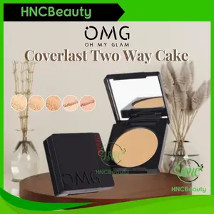 OMG Oh My Glam Coverlast Two Way Cake 12gr - Bedak Padat Powder Lasting Wajah Compact