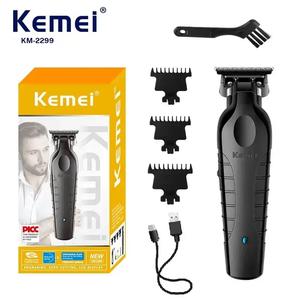 Cortapelos eléctrico Kemei, recargable por USB, cortapelos de cero hueco, máquina para cortar cabello eléctrico para hombres