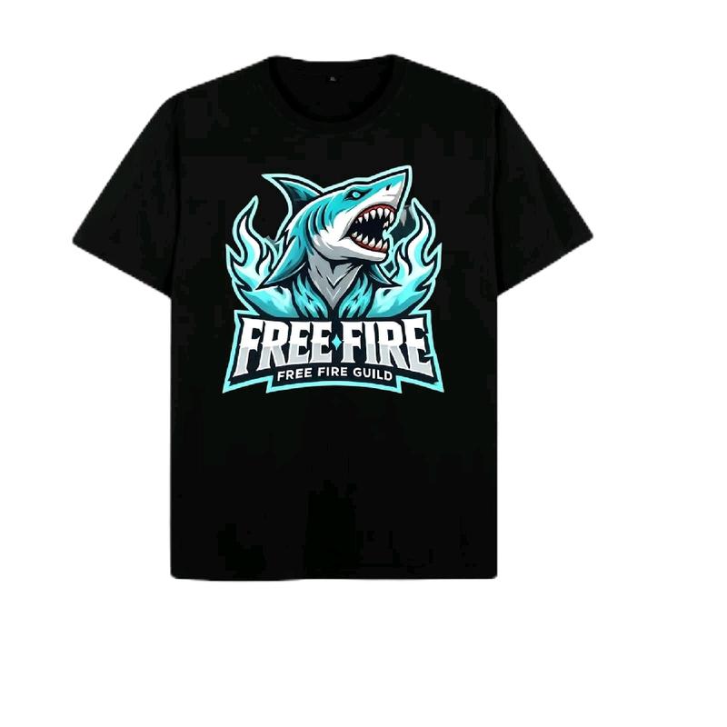 baju distro anak laki laki free fire untuk anak usia 1-8 tahun bahan katun kombet 30s baju  youngster  ff Fashion 0
