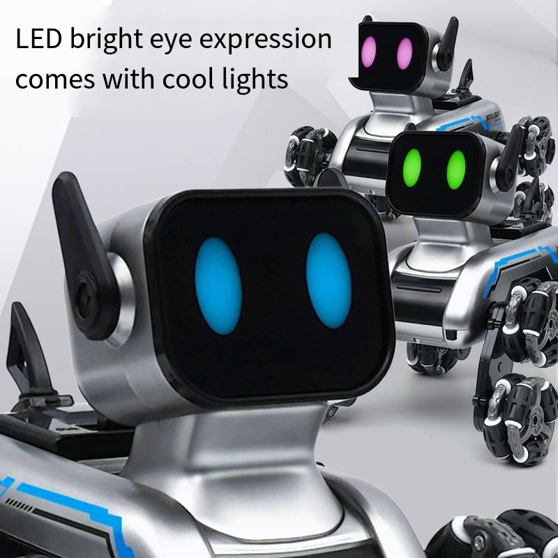 LE NENG TOYS K16A Electronic Pets Robot Dog Stunt Dog Voice Command Programmable Touch-sense Music Song Toy for Kids Control Remote 4