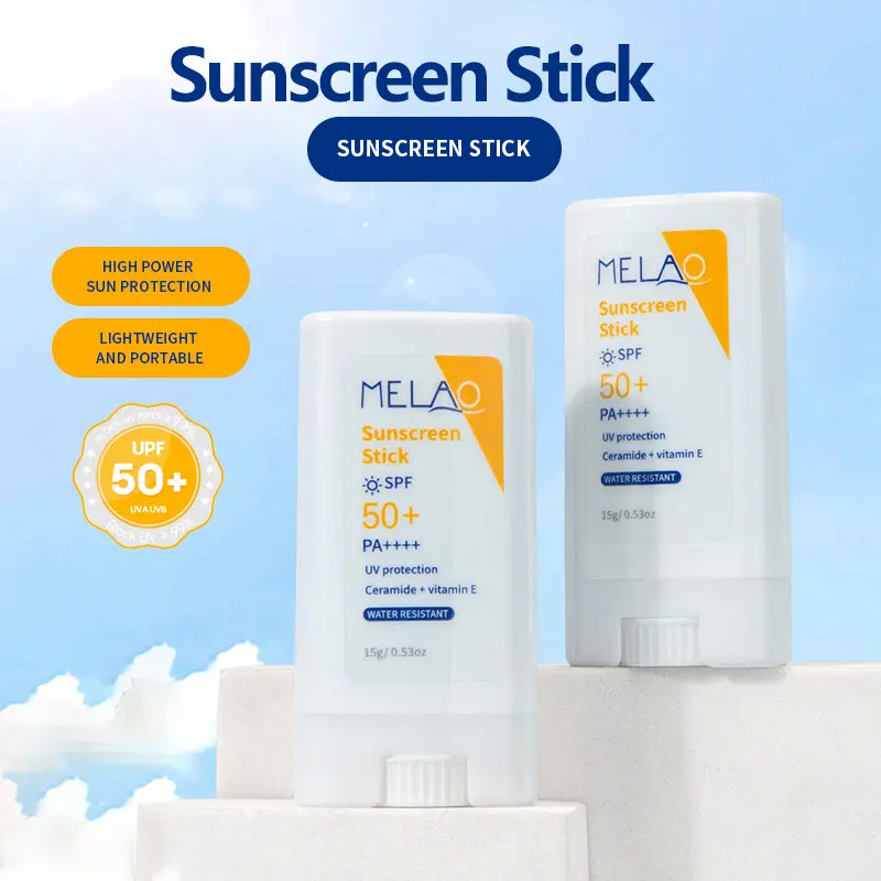 Sunscreen stick sunscreen SPF50+ isolation two-in-one protective cream brightens skin tone, refreshing and moisturizing, long-lasting UV protection