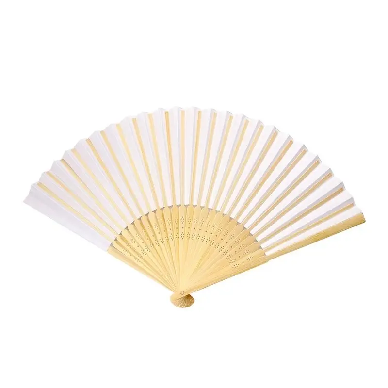 Premium Kipas Kertas Putih Lukis Polos Uk 21 Cm Home Decor Termurah di Bali 0