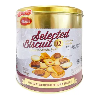 Monde Selection Biscuit Gold Assorted Kaleng 800 gram 0