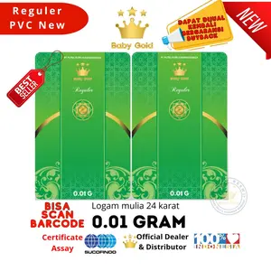 BABY GOLD 0.01gram Kemasan PVC Emas Mini Logam Mulia