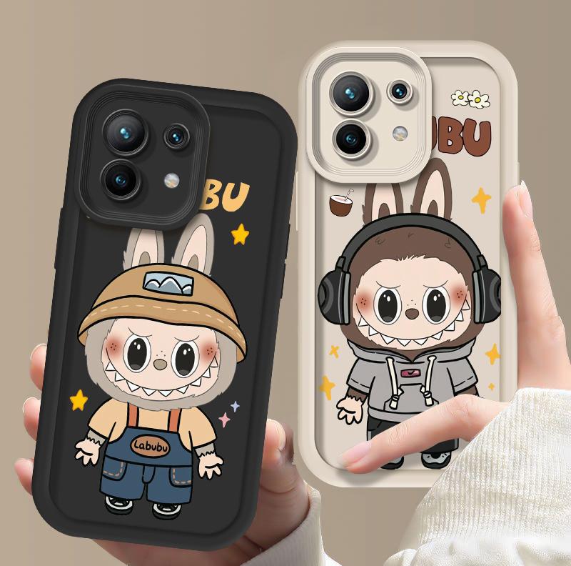 Ốp Điện Thoại, Dành Cho XIAOMI MI 11 LITE NE 4G 5G, Thiết Kế Cặp Đôi Hoạt Hình Dễ Thương Labubu, Viền TPU Silicon Mềm, Chống Sốc