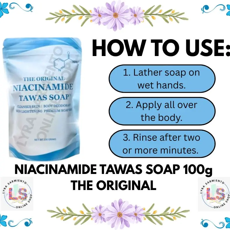 NIACINAMIDE Tawas Soap The Original 100g Body Care Odor, Acne Skin  Whitening & Anti-Bacterial Eliminator Cleansing Cleanser Glycolic Glycolic  Acid Glutathione Kojic Papaya - TikTok Shop Philippines