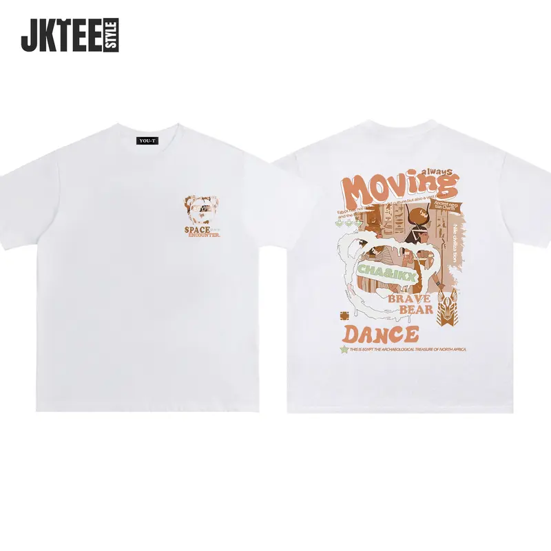 JKTee "Moving DANCE'' | Kaos Katun Premium Pria Wanita Unisex Lengan Pendek | Retro Streetwear Vintage Korean Style | COD 5