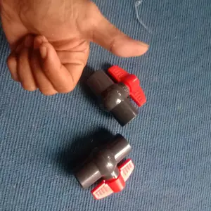 Homeneeds Stop Kran Ball Valve Bahan PVC 1/2 inch & 3/4 inch SLT-271+SLT-272 Engkol Putar Tebal Cocok untuk Selang PPR