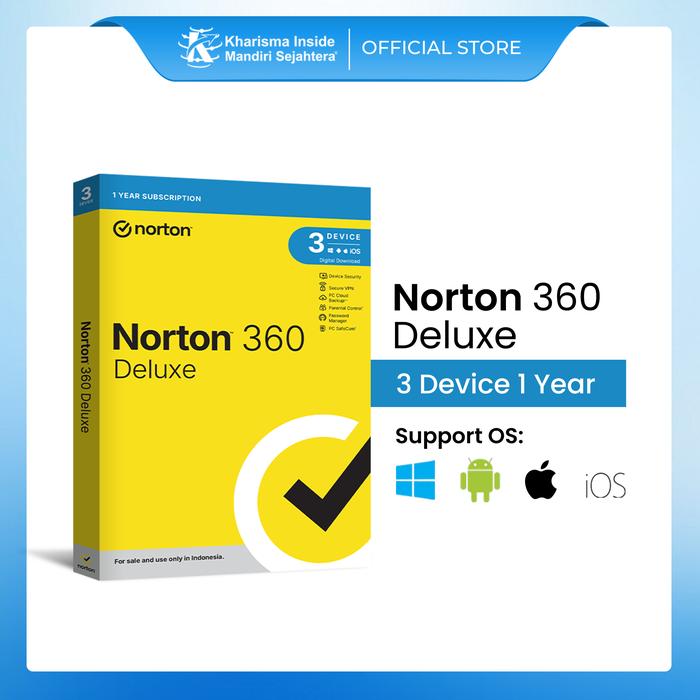 Promo Norton 360 Deluxe 3 Device 1 Year Software Security - Jakarta ...