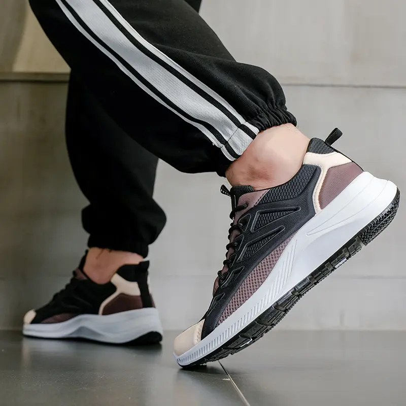 Larocking - Lexa Hitam Coklat | Sepatu Running Gym Shoes Abu Outdoor 4