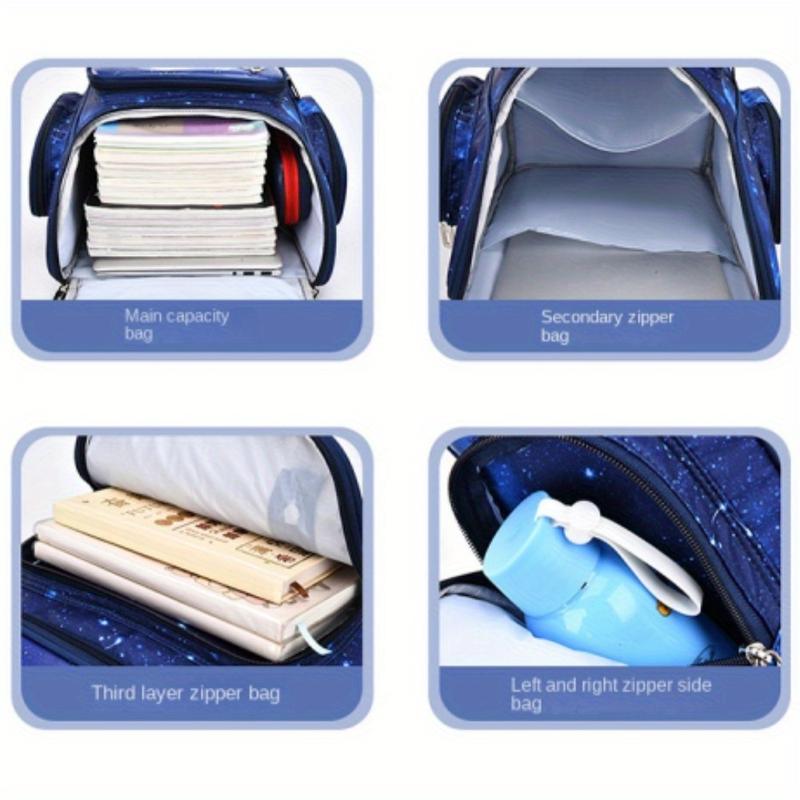 Product Introduction of Cặp Sách Đi Học, Không Thấm Nước, Thiết Kế Phi Hành Gia Hoạt Hình, Không Gian Bầu Trời Đầy Sao, Ba Lô Đi Học, Sức Chứa Lớn 5