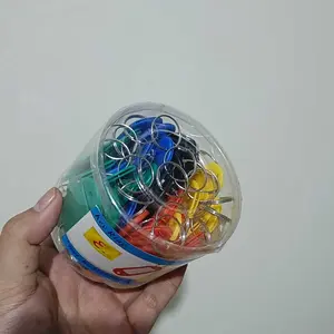 OFFICE-P Key Ring BQ-0081 Gantungan Kunci Tulis Warna Warni Set 10 50