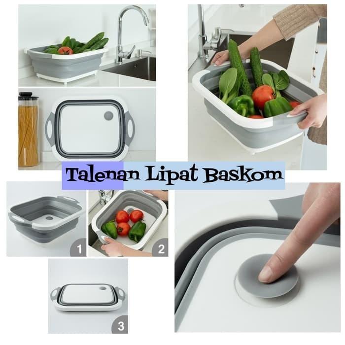 Talenan Lipat Dua Fungsi Nampan Talenan Plastik Telenan Multifungsi 2