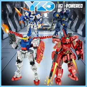 YKO  DIY Mainan Robot Balok Bata Mainan Block Toys Anak Laki-laki 3D Puzzle Susun Blok Bricks DIY Robot Nano Bricks Asli Hadiah