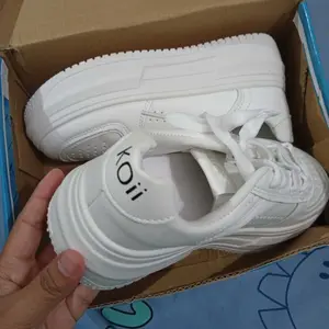 koIi Sepatu Sneakers Wanita Cewek Korea Kulit PU Sintesis Woman Fashion Platform Trendy Fashion Sport Shoes
