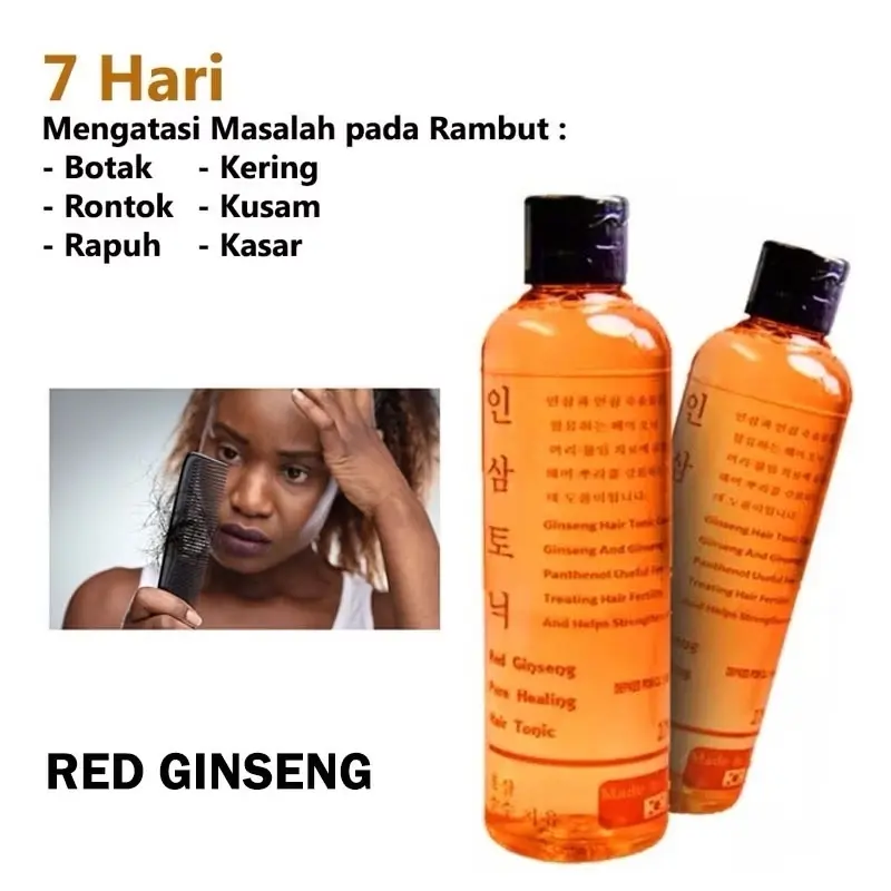 Red Ginseng Hair Tonic Rambut Rontok Botak 250ml - Perawatan Rambut Korea