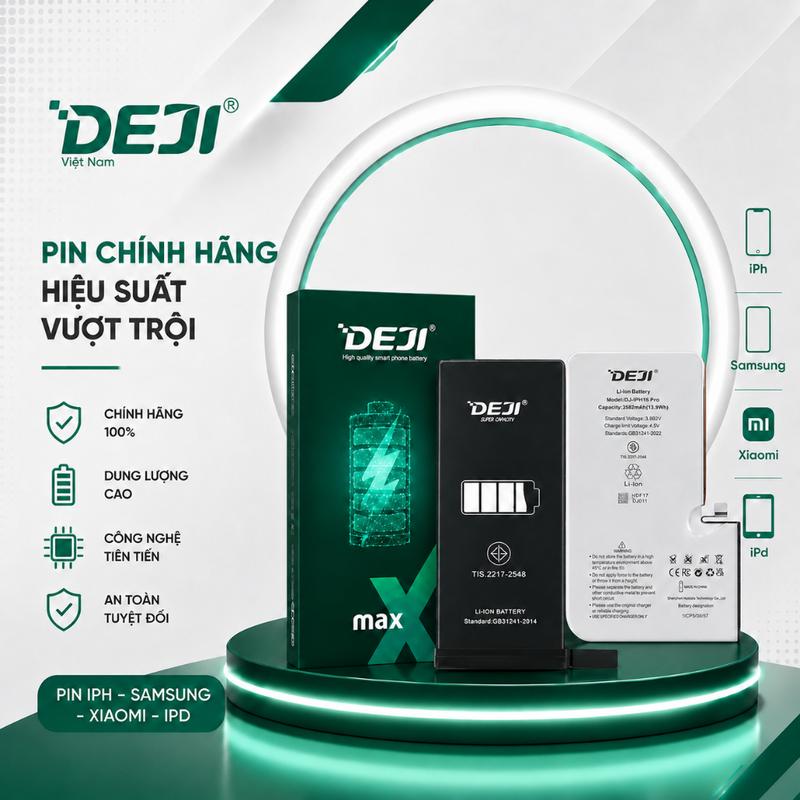 CODSiêu pin Deji dung lượng cao và chuẩn cho iPh nhiều dòng
